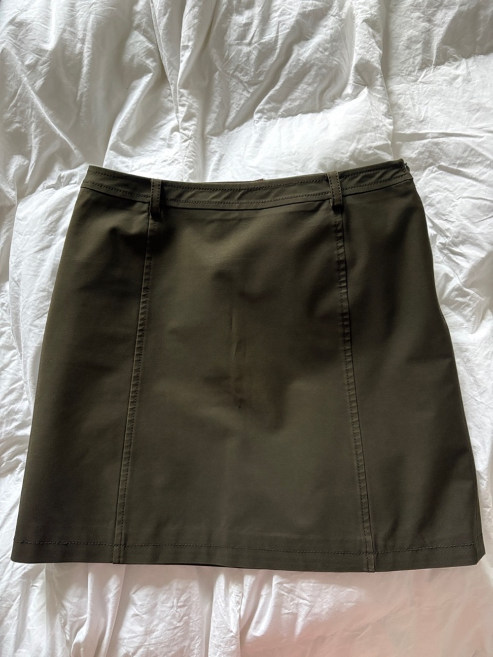 Vintage Prada Olive Green Mini Skirt